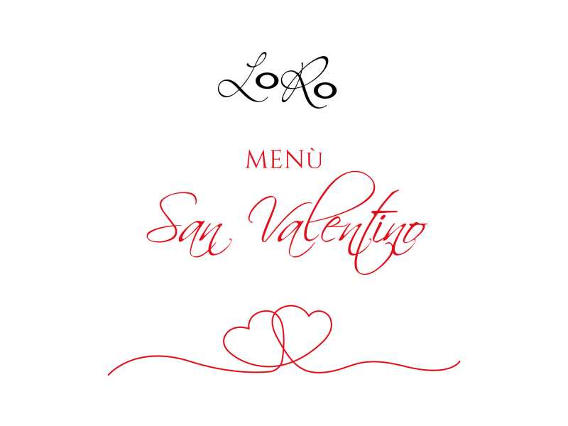 Menù San Valentino