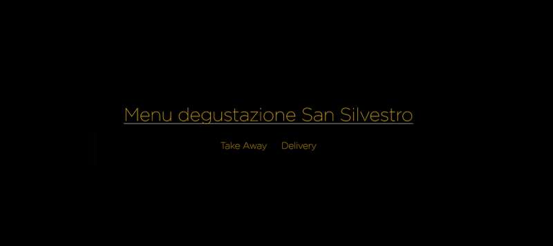 Menu degustazione San Silvestro